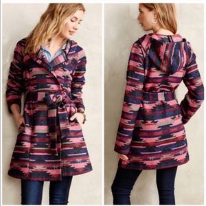 Anthropologie Tabitha Leona Aztec Wrap Coat